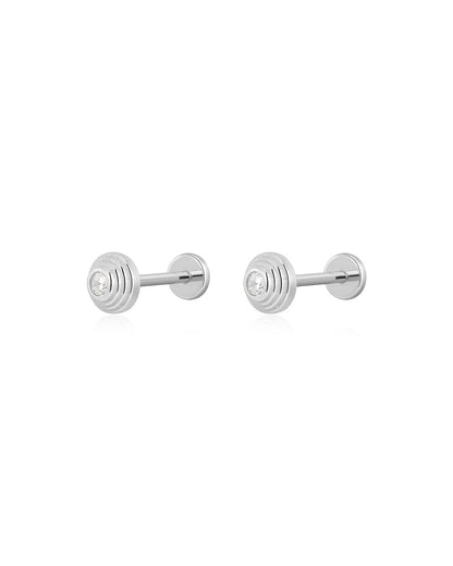 The Round Step Cut Studs