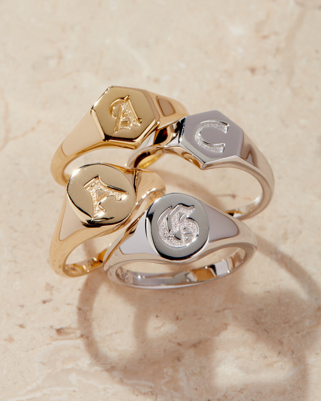 Hexagon Signet Ring [Old English]