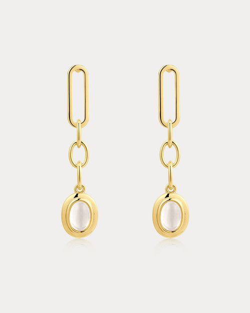 Sunset Stone Chain Studs