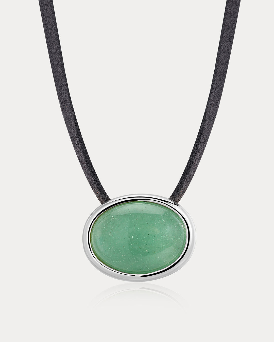 Sunset Stone Cord Necklace- Green