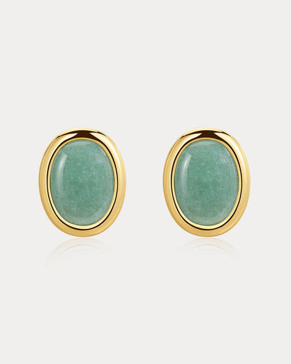 Sunset Stone Studs- Green