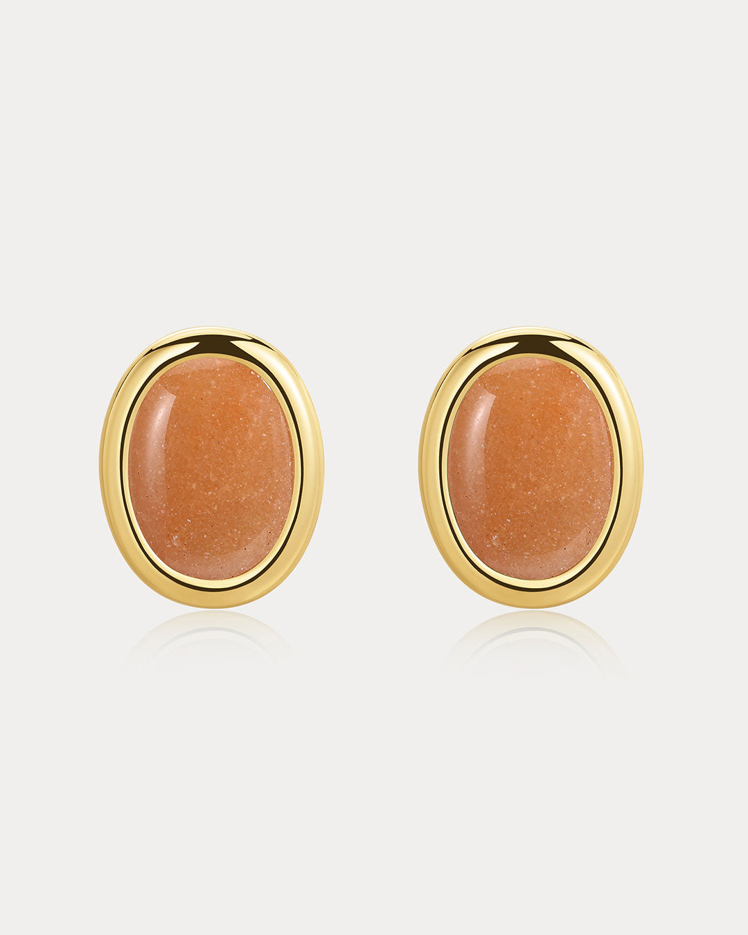 Sunset Stone Studs- Red