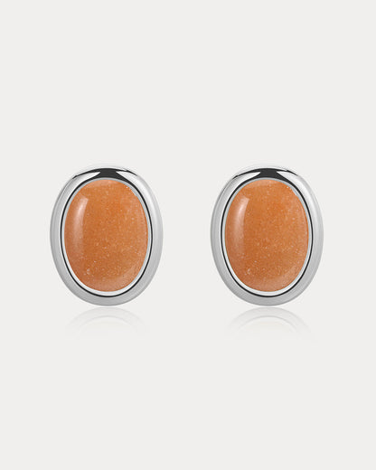 Sunset Stone Studs- Red