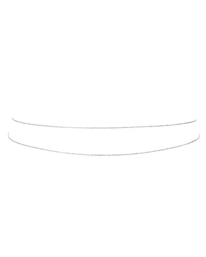 Take Me to the Bungalows Belly Chain- Silver