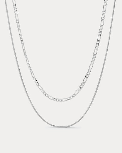 Cecilia Chain Necklace- Silver