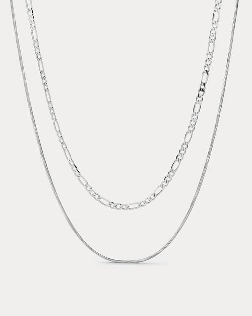 Cecilia Chain Necklace- Silver