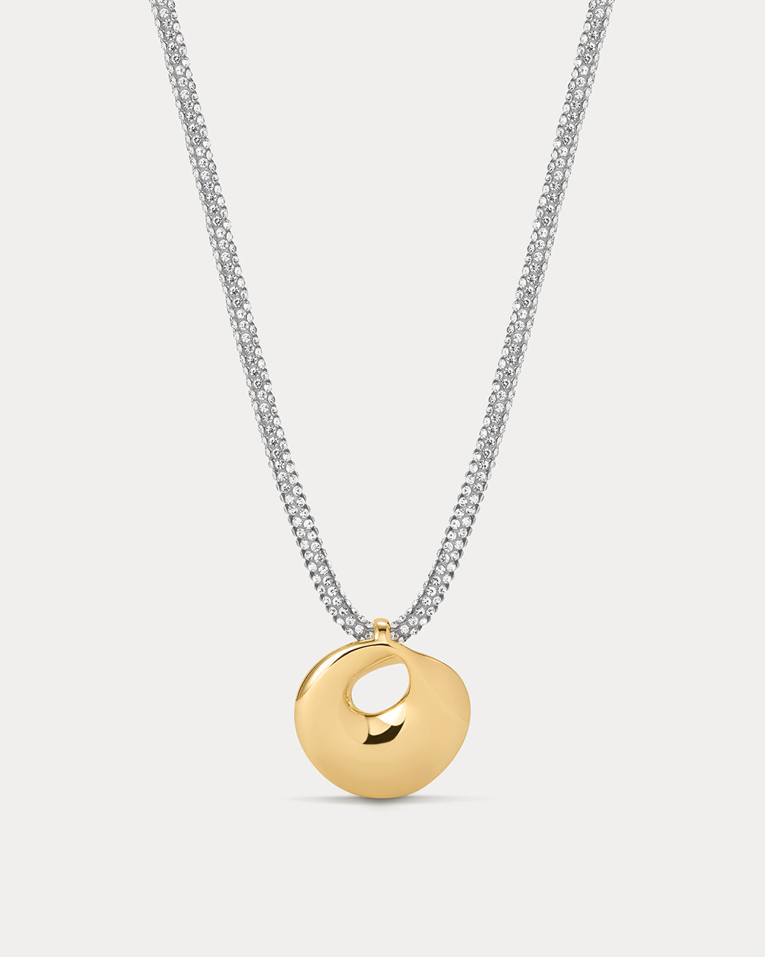 The Mercury Disc Sparkle Necklace