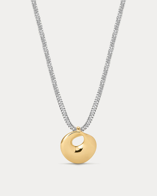 The Mercury Disc Sparkle Necklace