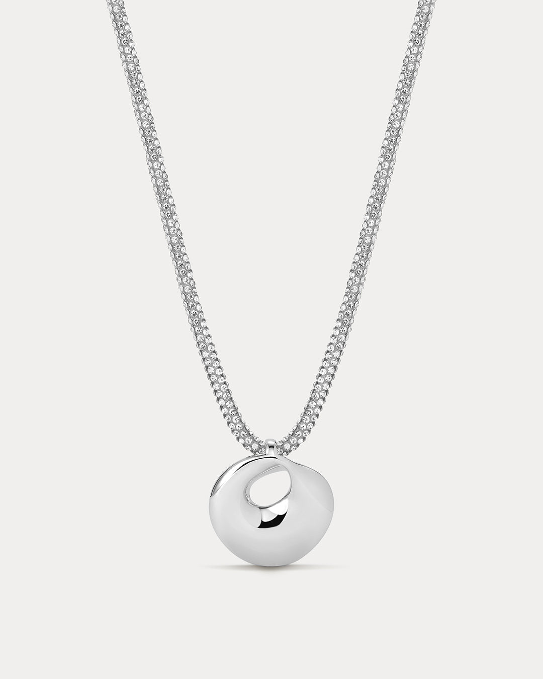 The Mercury Disc Sparkle Necklace