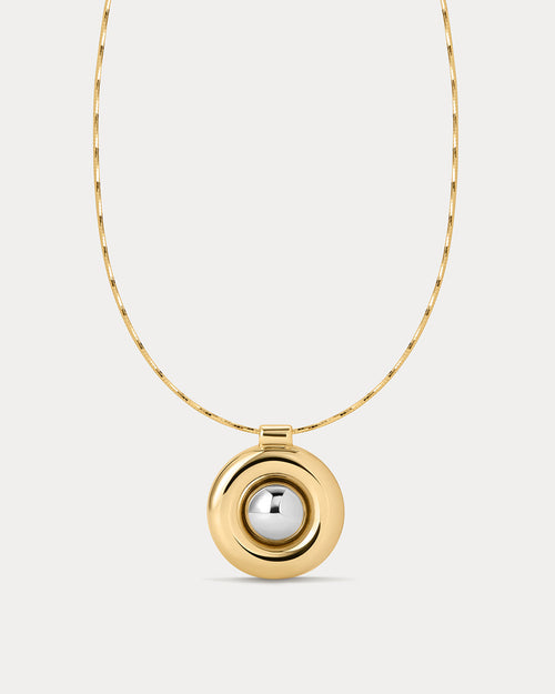The Chrome Orb Pendant Necklace