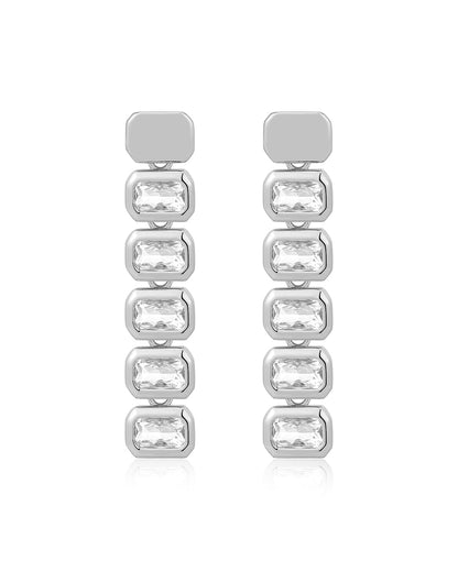The Bianca Bezel Drop Studs
