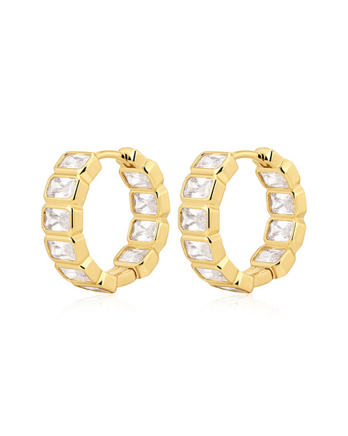 The Bianca Bezel Hoops