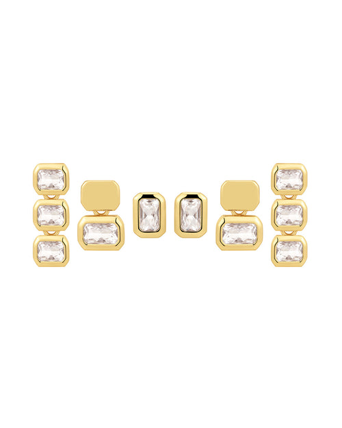 The Bianca Bezel Studs Set