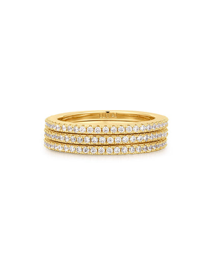 The Classic Pave Bands Set