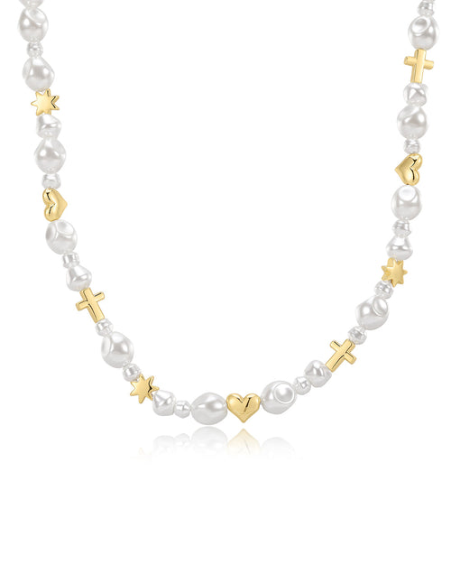 The Etoile Pearl Stud Necklace