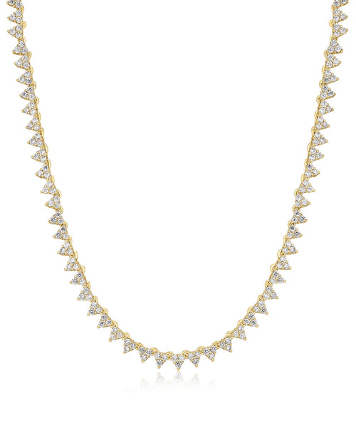 The Isabelle Stud Tennis Necklace