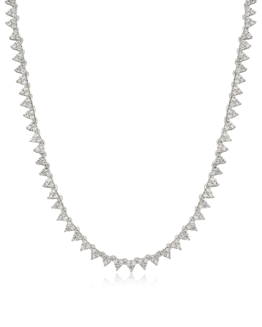 The Isabelle Stud Tennis Necklace