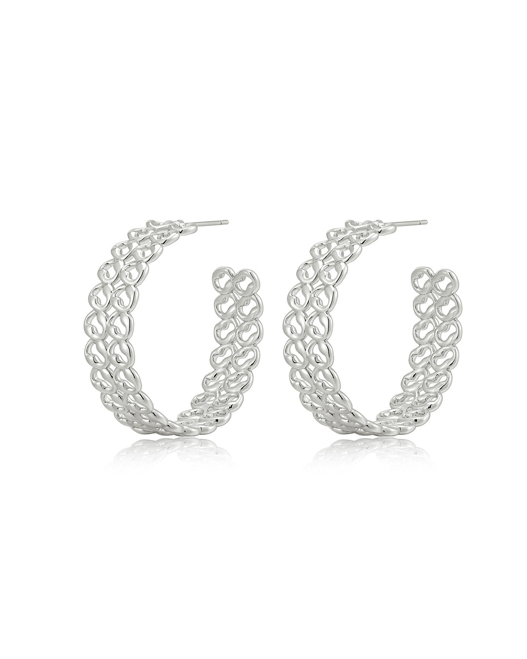 The Metal Lace Hoops