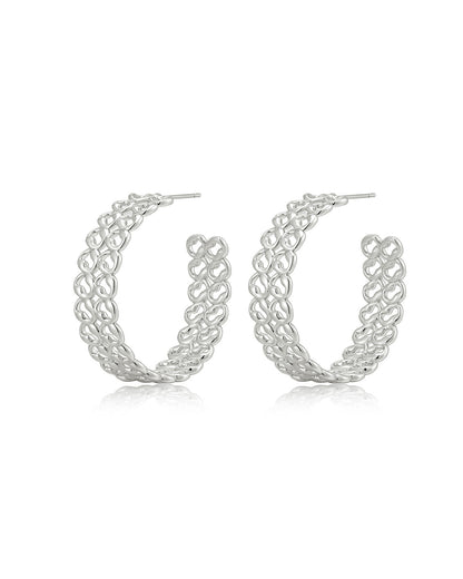 The Metal Lace Hoops