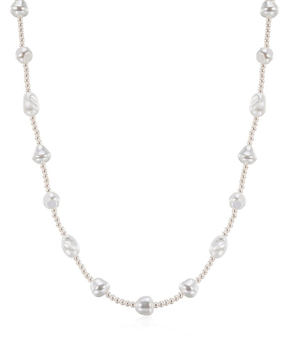 The Pearl Stud Necklace