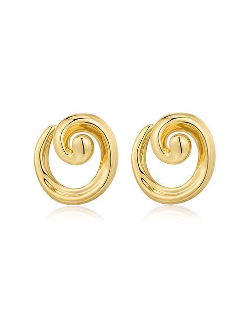 The Seashell Coil Studs