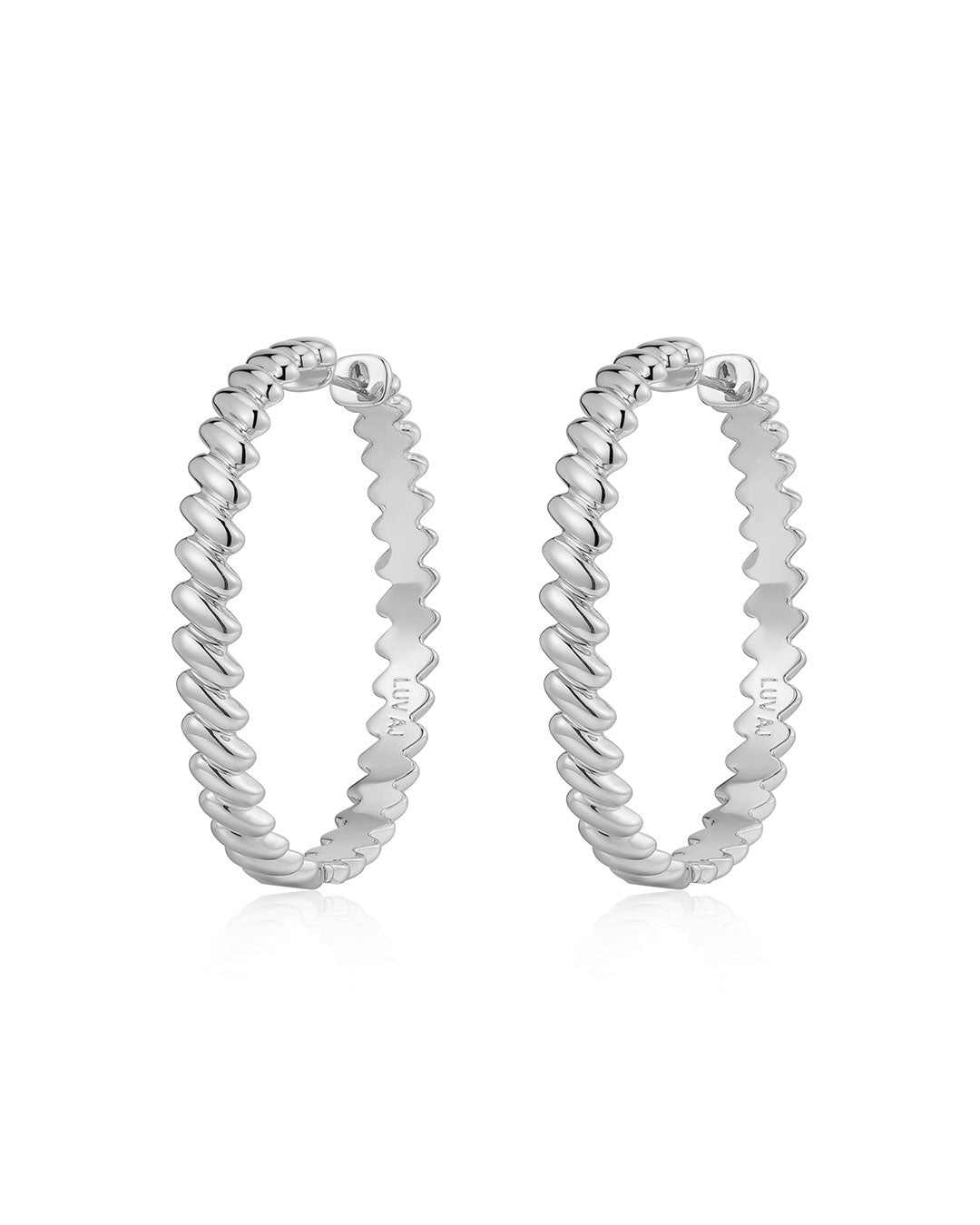 The Snake Chain Hoops