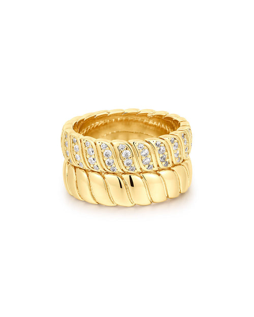 The Snake Chain Ring Set