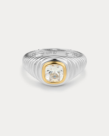 The Georgia Stone Signet Ring- Silver