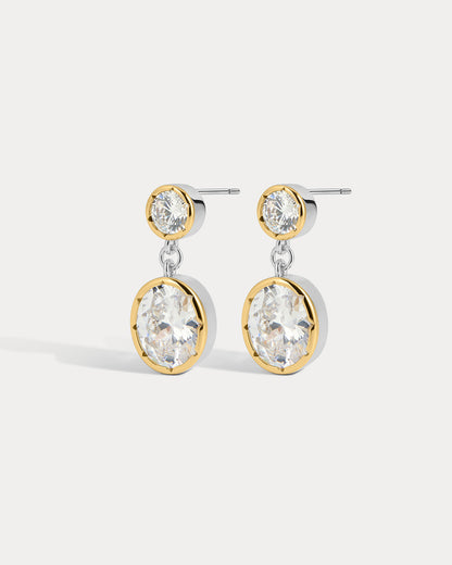 The Marais Drop Studs- Silver (Ships Late April)