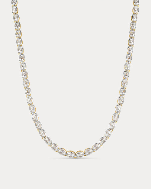 The Palais Tennis Necklace-Gold
