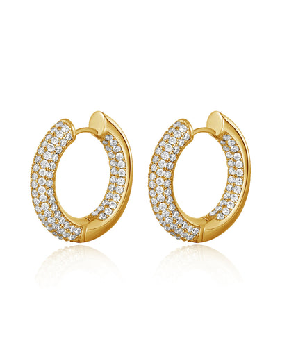 The Reversible Amalfi Hoops- Gold