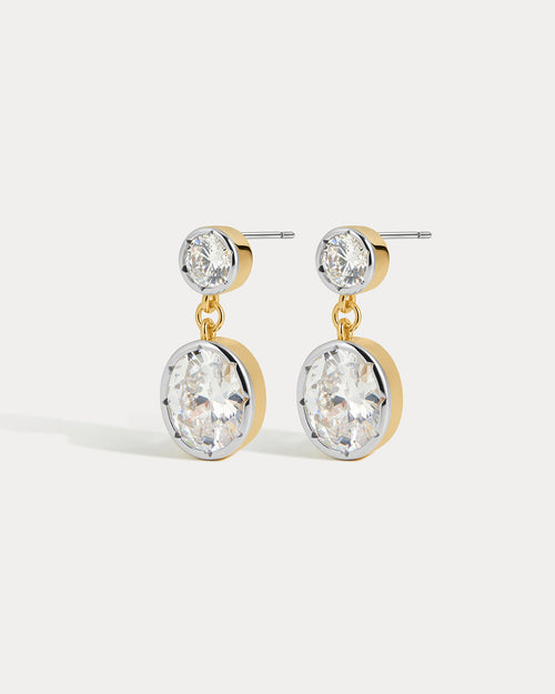 The Marais Drop Studs-Gold (Ships Late April)