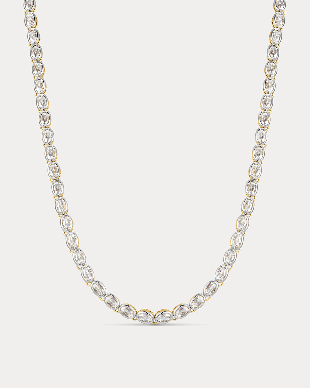 The Palais Tennis Necklace-Silver