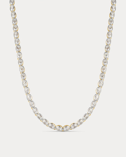 The Palais Tennis Necklace-Silver