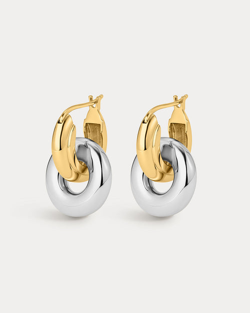 Two-Tone Interlock Hoops