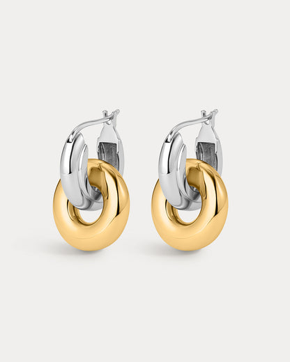 Two-Tone Interlock Hoops