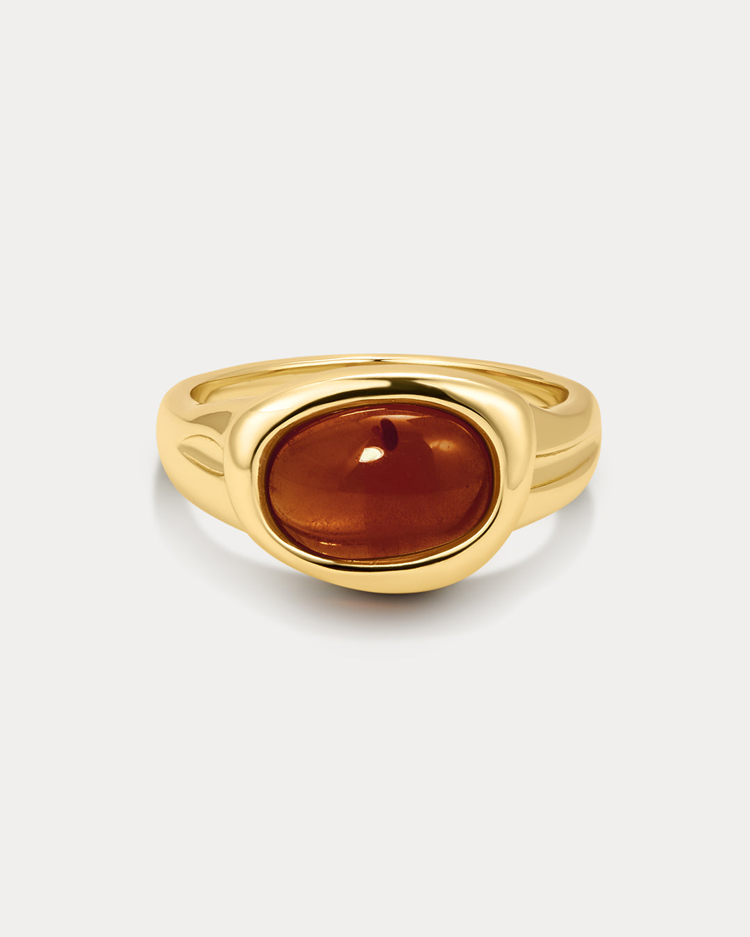 The Amber Honey Resin Ring