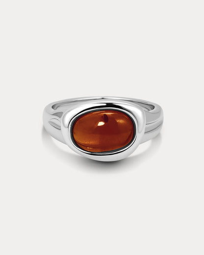 The Amber Honey Resin Ring