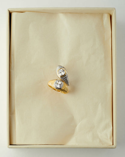 The Georgia Stone Signet Ring- Gold