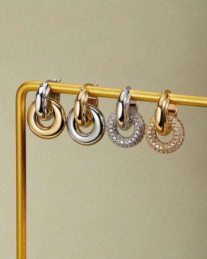 Two-Tone Interlock Hoops