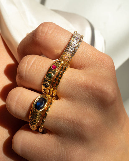 The Chloe Chain Ring Set