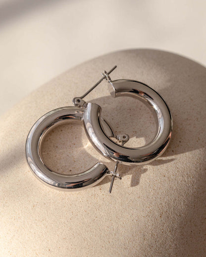 Baby Amalfi & Marbella Hoops - Silver (Ships Mid March)