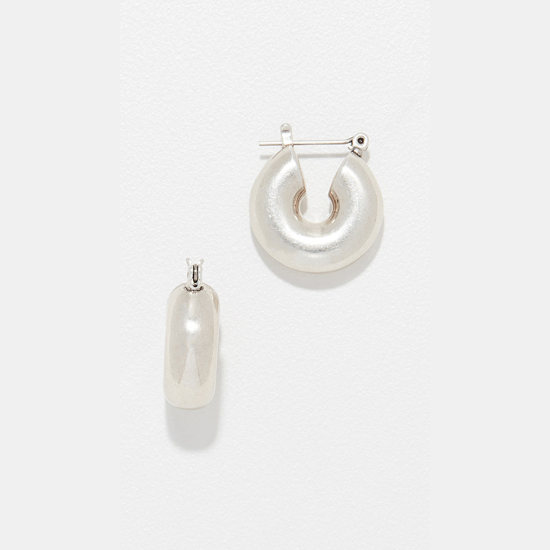 The Mini Donut Hoops- Silver
