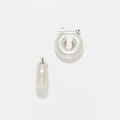 The Mini Donut Hoops- Silver