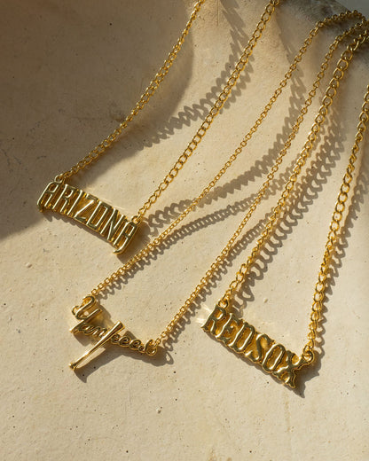 The MLB Nameplate Necklace