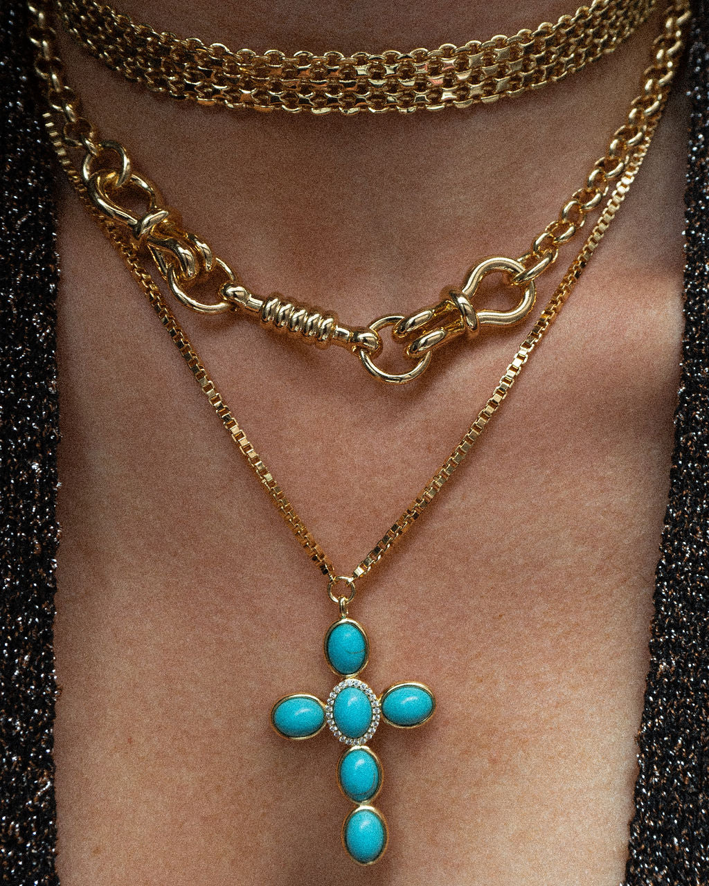 Horsebit Necklace- Silver