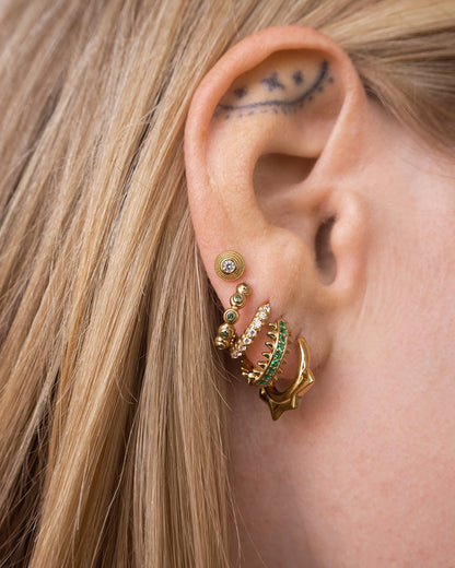 The Round Step Cut Studs