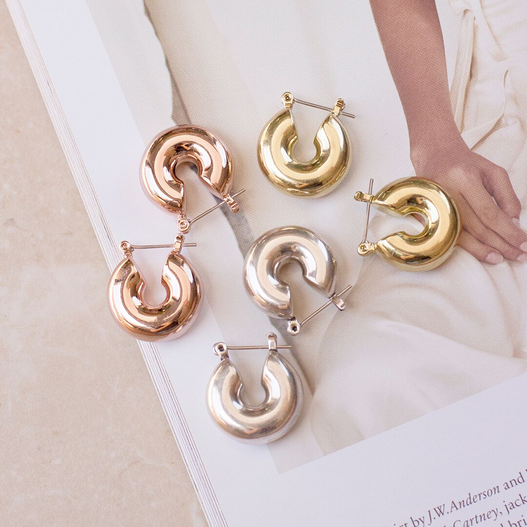 The Mini Donut Hoops- Silver