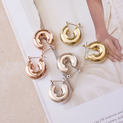 The Mini Donut Hoops- Silver