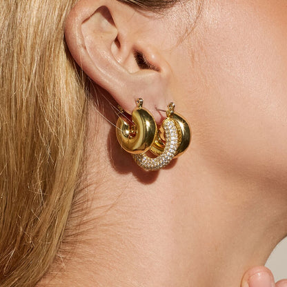 The Mini Donut Hoops- Gold